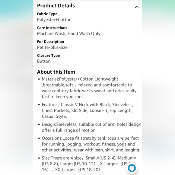 🟣Vneck tank top - Picture 3 of 3